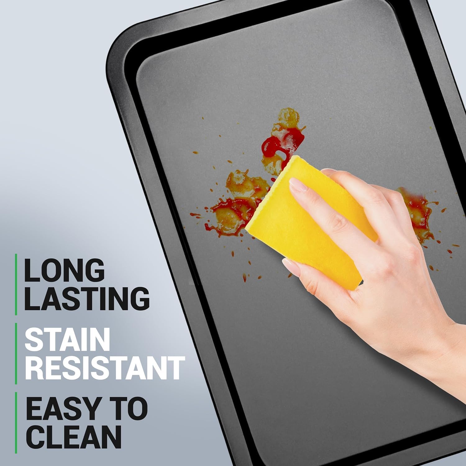 Nutrichef 10-Piece Non-Stick Baking Pans Set - Deluxe Carbon Steel Bakeware Set W/ Cookie Sheets, Muffin Pan, Roasting Pan, Cake